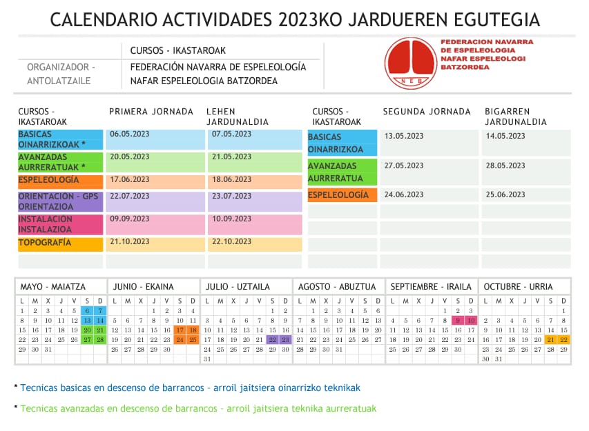 Cursos de Formación para este 2023